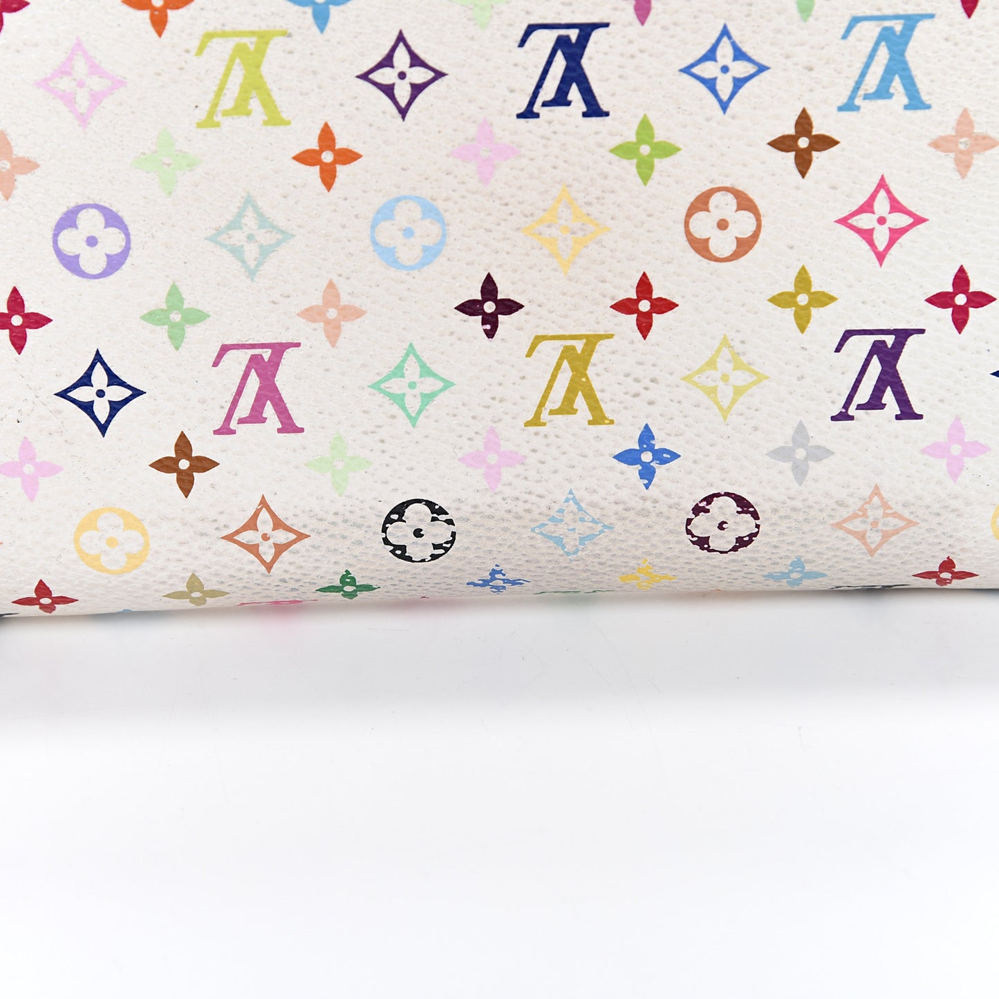 Monogram Multicolor Zippy Wallet White