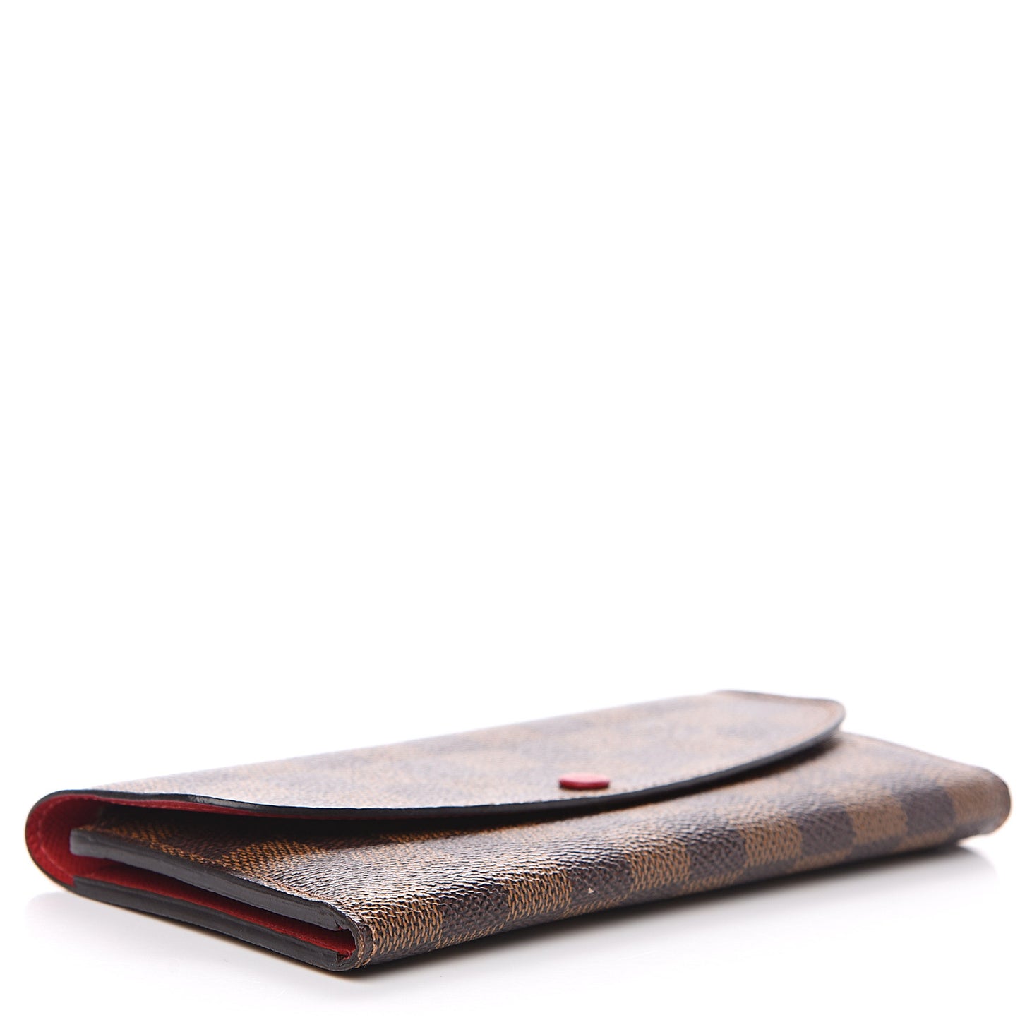 Damier Ebene Emilie Wallet Red