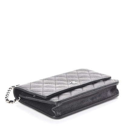 Chanel Caviar Quilted Wallet On Chain WOC Black 4 of 10