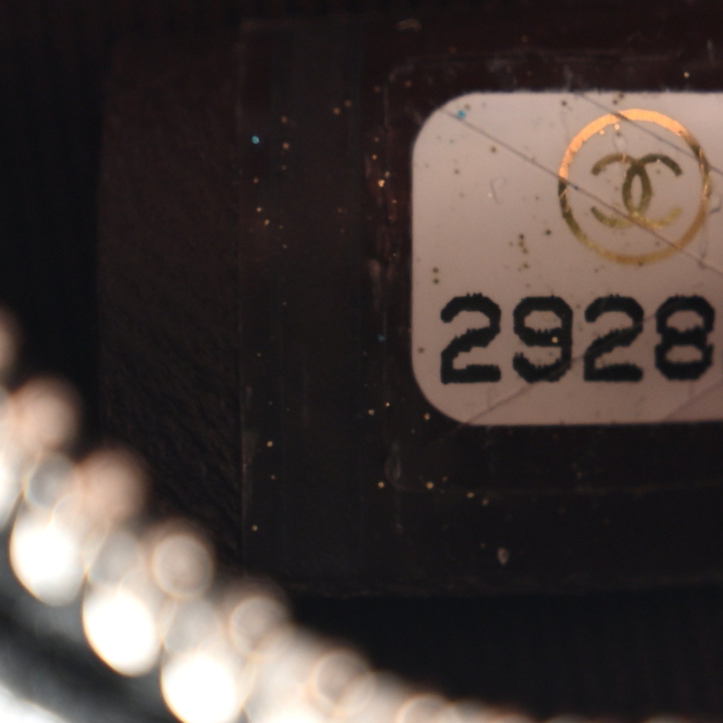 Lambskin Quilted Round Clutch With Chain Black