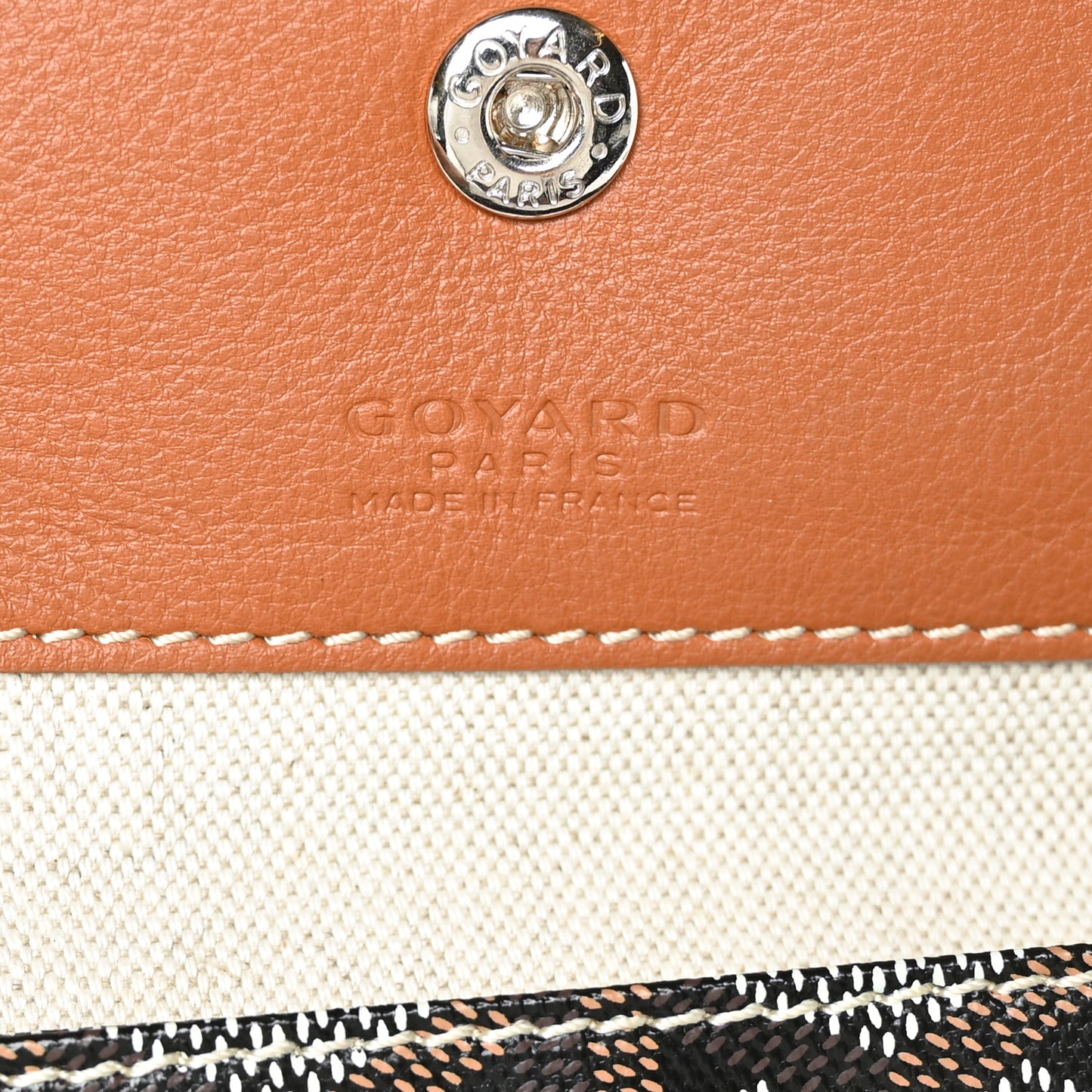 Goyardine Reversible Anjou GM Black Gold
