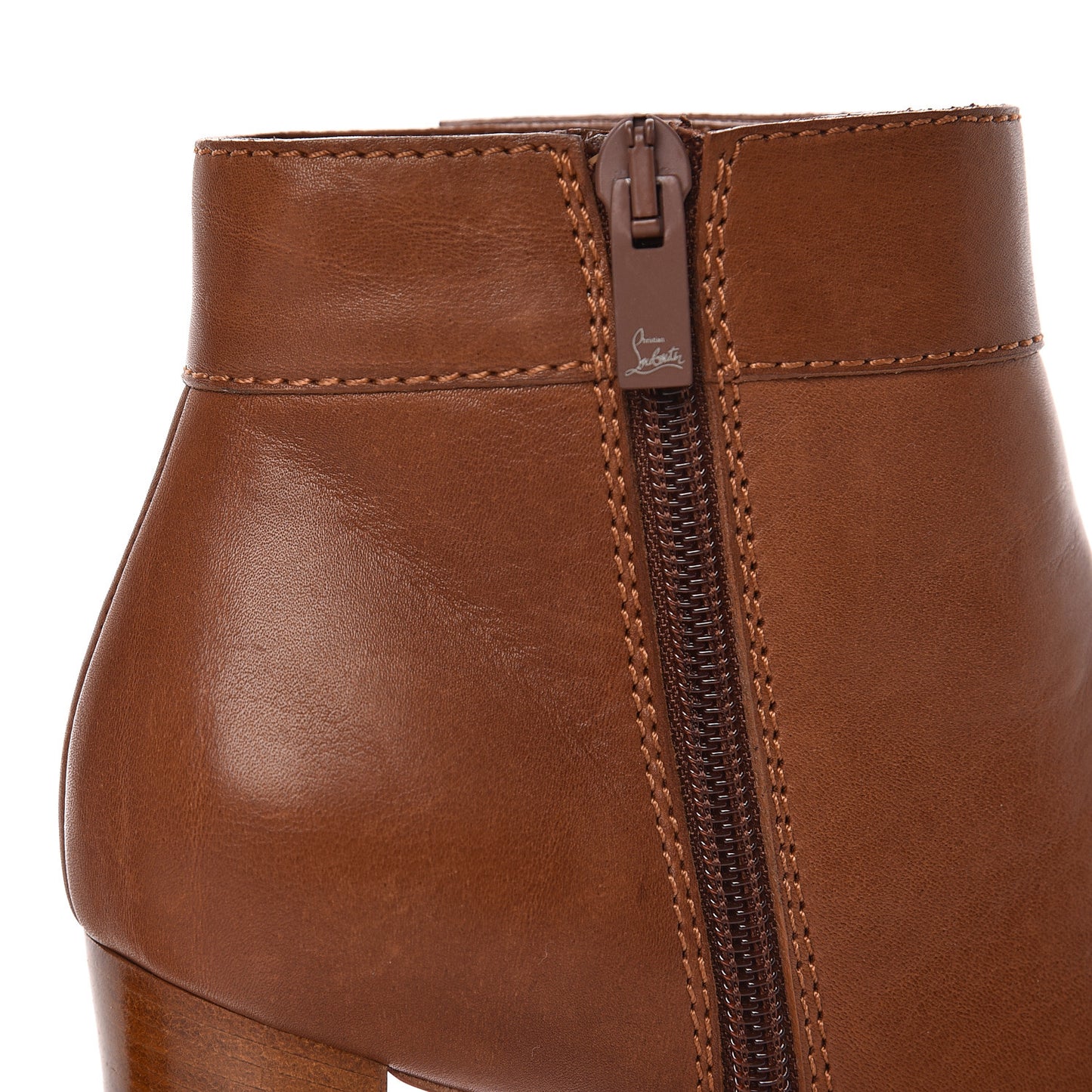 Calfskin Janis 85 Booties 36 Cuoio
