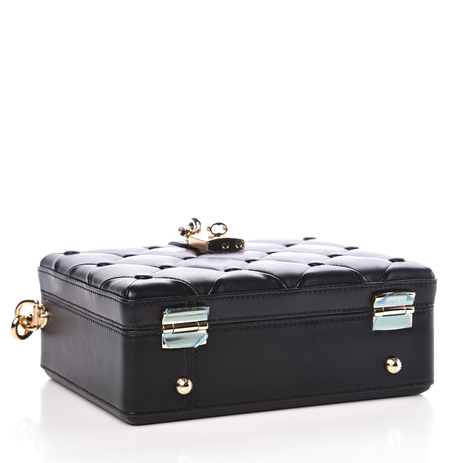 Dolce & Gabbana Lambskin Quilted Box Bag Black 4 of 7