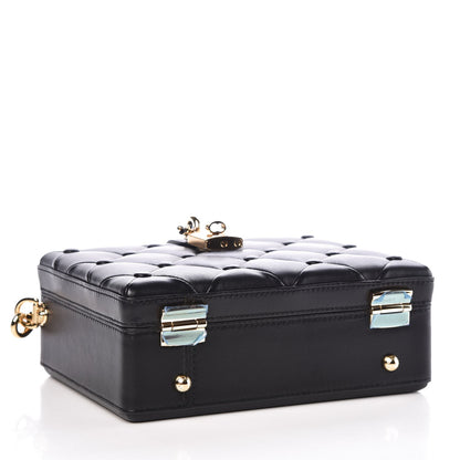 Dolce & Gabbana Lambskin Quilted Box Bag Black 4 of 7