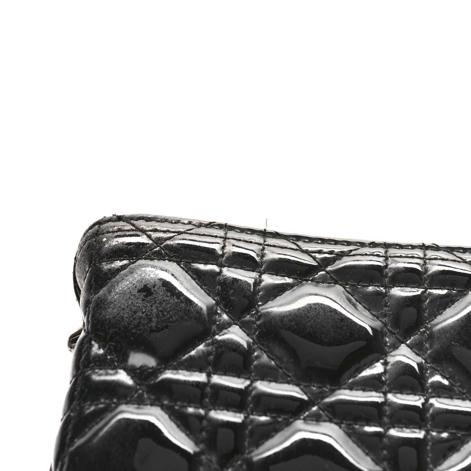 Christian Dior Patent Cannage Large Lady Dior Black 12 of 13