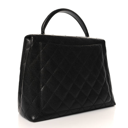 Chanel Caviar Quilted Jumbo Kelly Flap Black 4 of 12