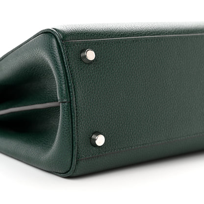 Gucci Grainy Calfskin Small Zumi Top Handle Bag Vintage Green 9 of 10