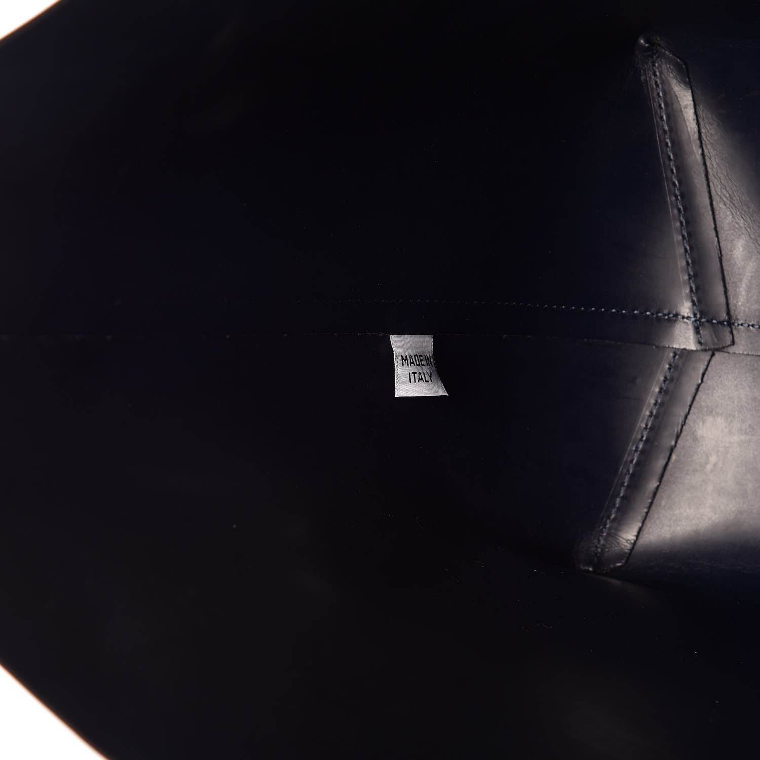 Mansur Gavriel Calfskin Small Shopping Tote Black Blu 7 of 12