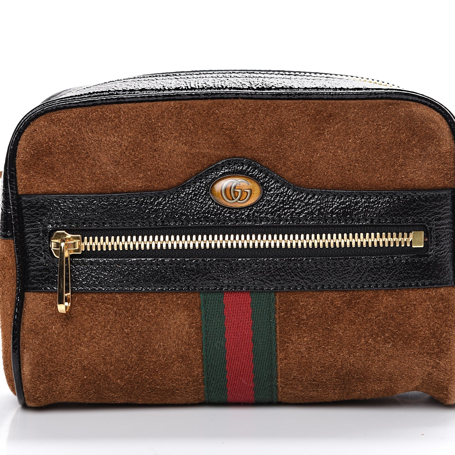 Gucci Suede Small Ophidia Belt Bag 65 26 Nocciola Black 7 of 11