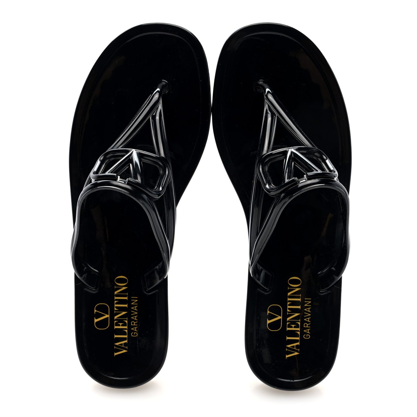 PVC Vlogo PM Thong Sandals 40 Black