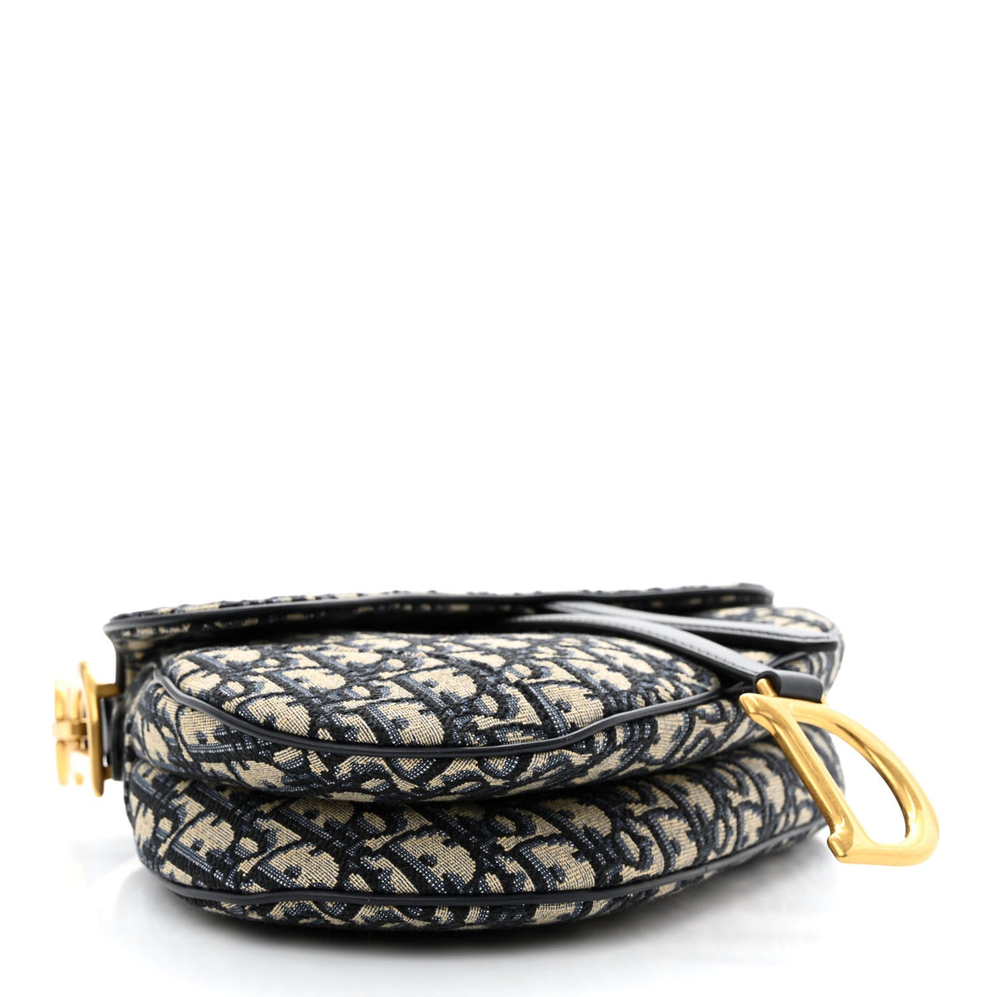 Oblique Saddle Bag With Strap Blue