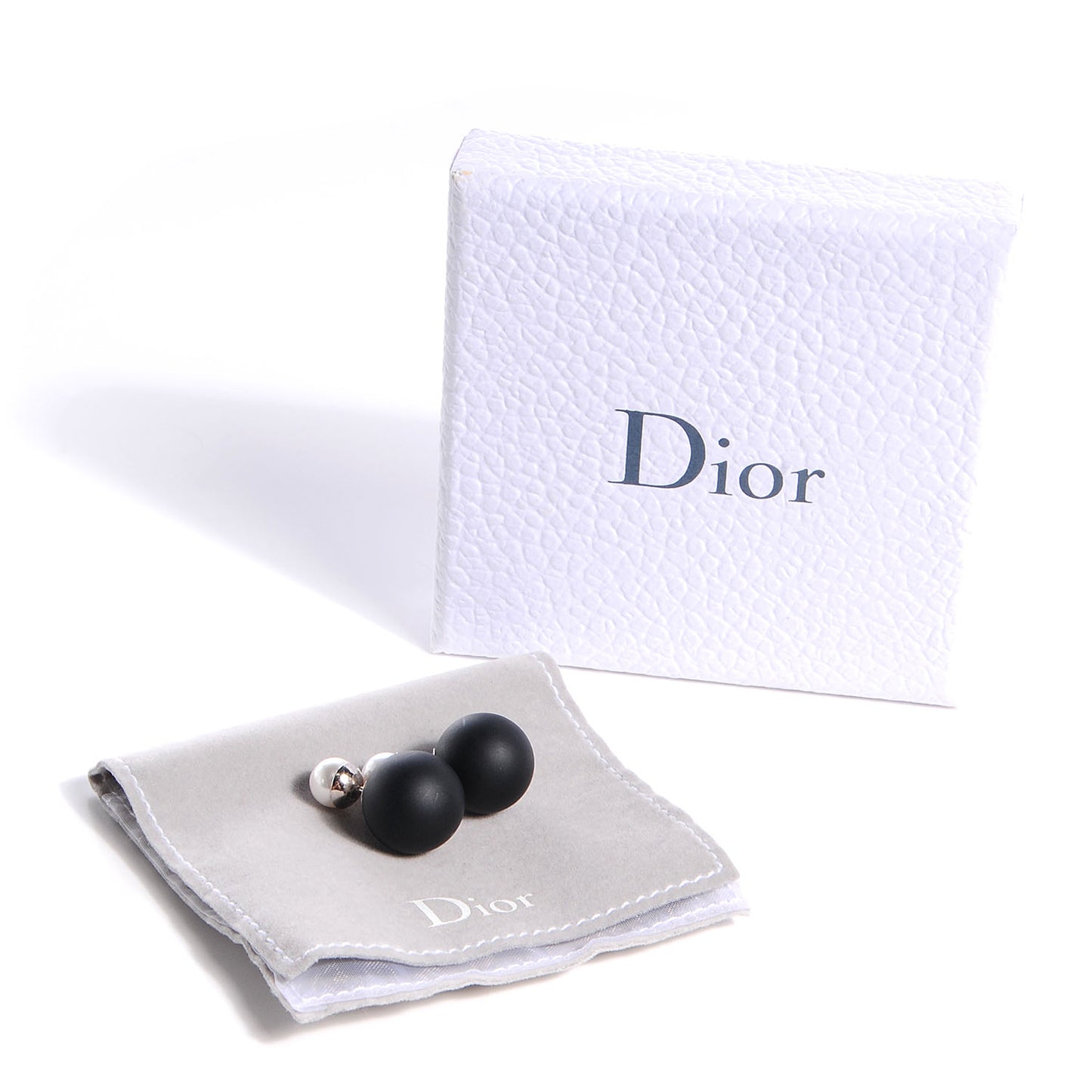 Mise En Dior Tribal Earrings Matte Black
