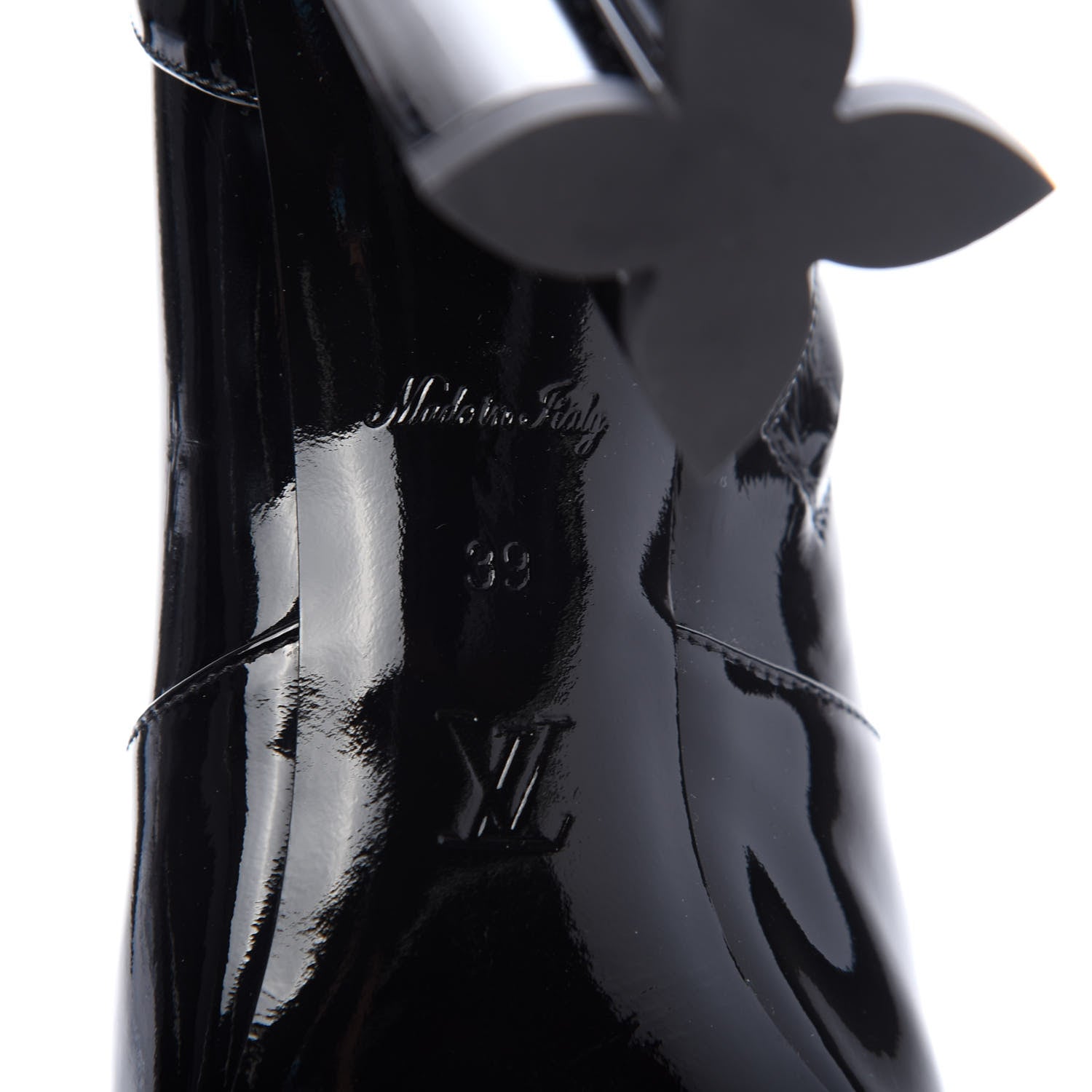 Louis Vuitton Patent Silhouette Ankle Boots 39 Black 7 of 7