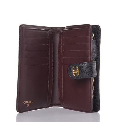 Chanel Caviar Quilted Zipped Pocket Wallet Black 5 of 9