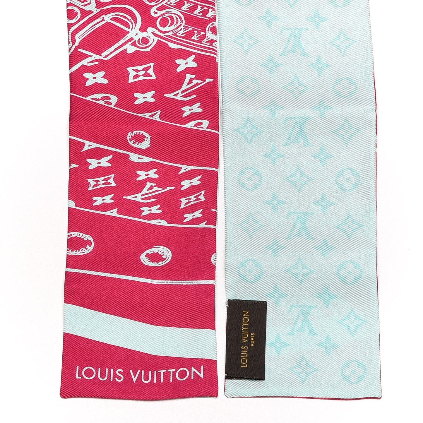 Silk Monogram Trunkit Bandeau Framboise