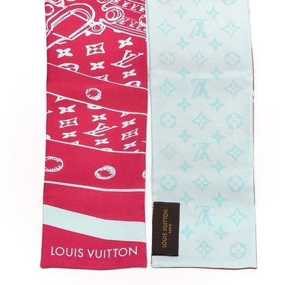 Louis Vuitton Silk Monogram Trunkit Bandeau Framboise 3 of 5