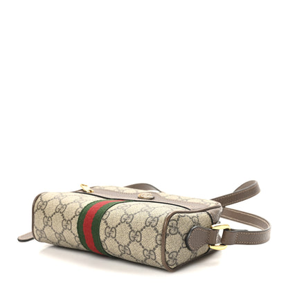 Gucci GG Supreme Monogram Web Mini Ophidia Shoulder Bag Brown 10 of 10