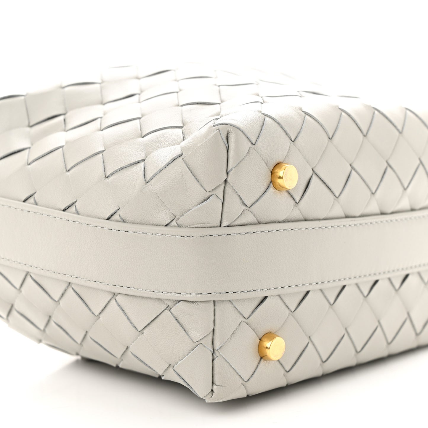 Calfskin Nappa Intrecciato Mini Wallace Agate Grey