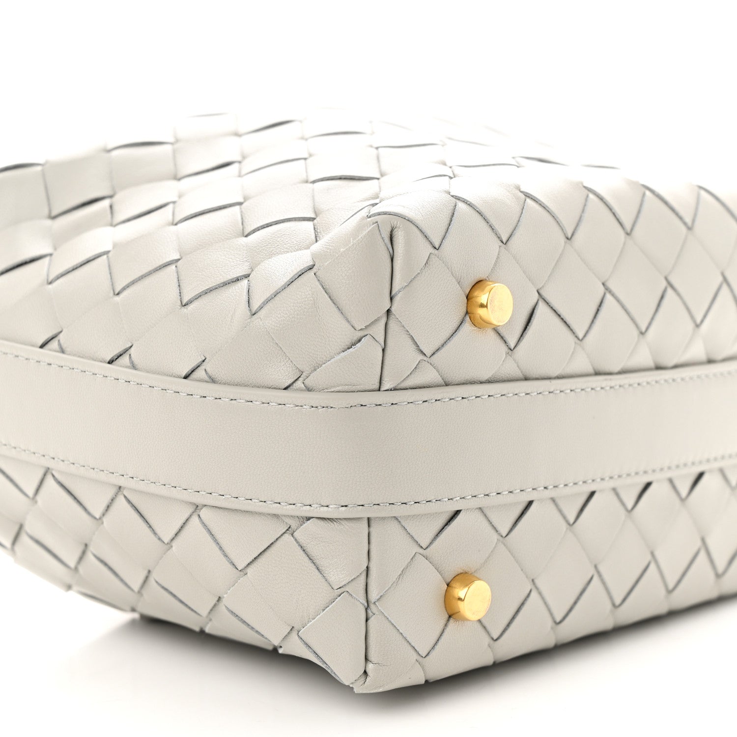 Bottega Veneta Calfskin Nappa Intrecciato Mini Wallace Agate Grey 9 of 10
