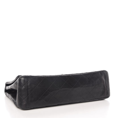 Chanel Lambskin Quilted Maxi Single Flap Black 4 of 13