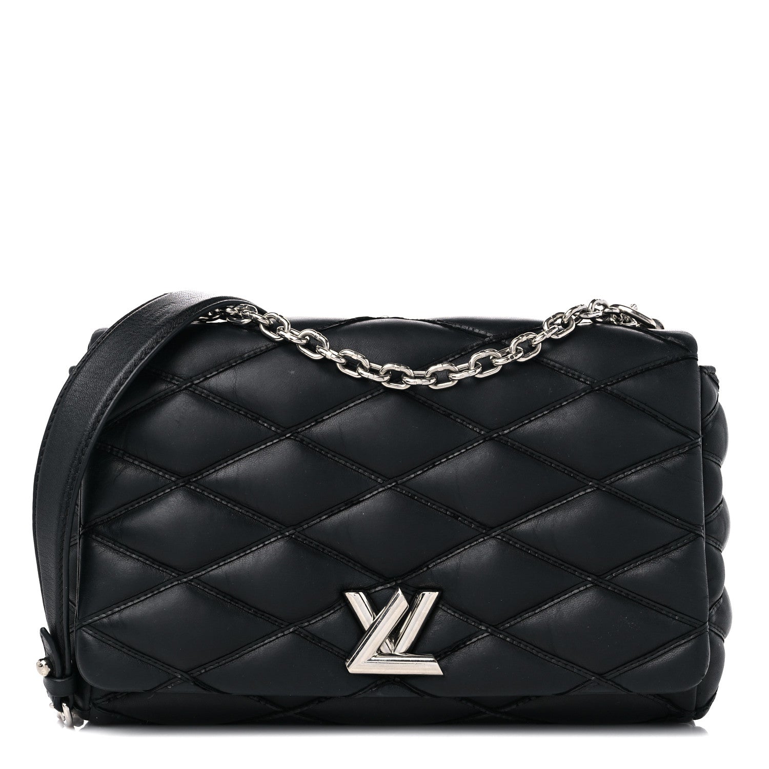 Louis Vuitton Lambskin Malletage GO-14 MM Black 1 of 14