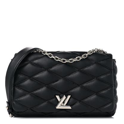Louis Vuitton Lambskin Malletage GO-14 MM Black 1 of 14