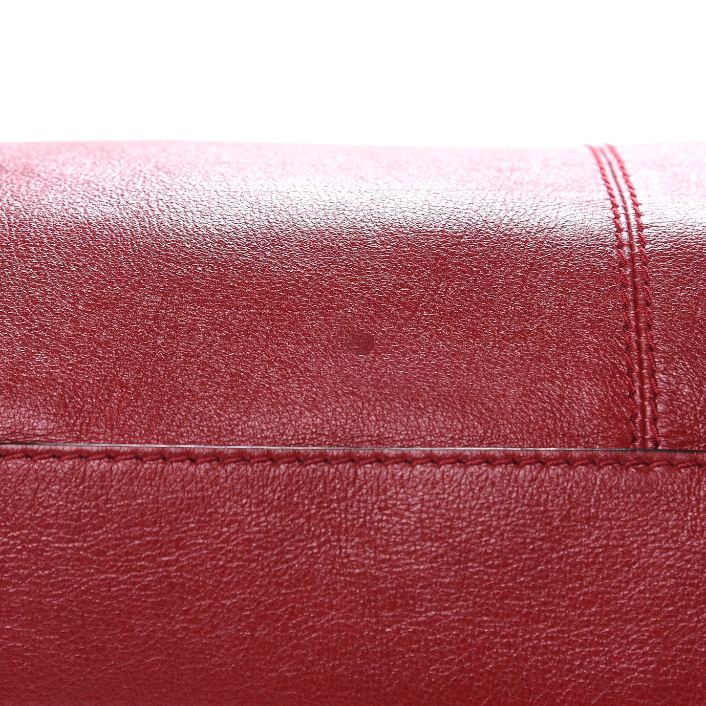 Calfskin Large Re(Belle) Top Handle Bag Red