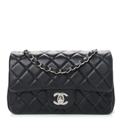 Chanel Lambskin Quilted Mini Rectangular Flap Black 1 of 4