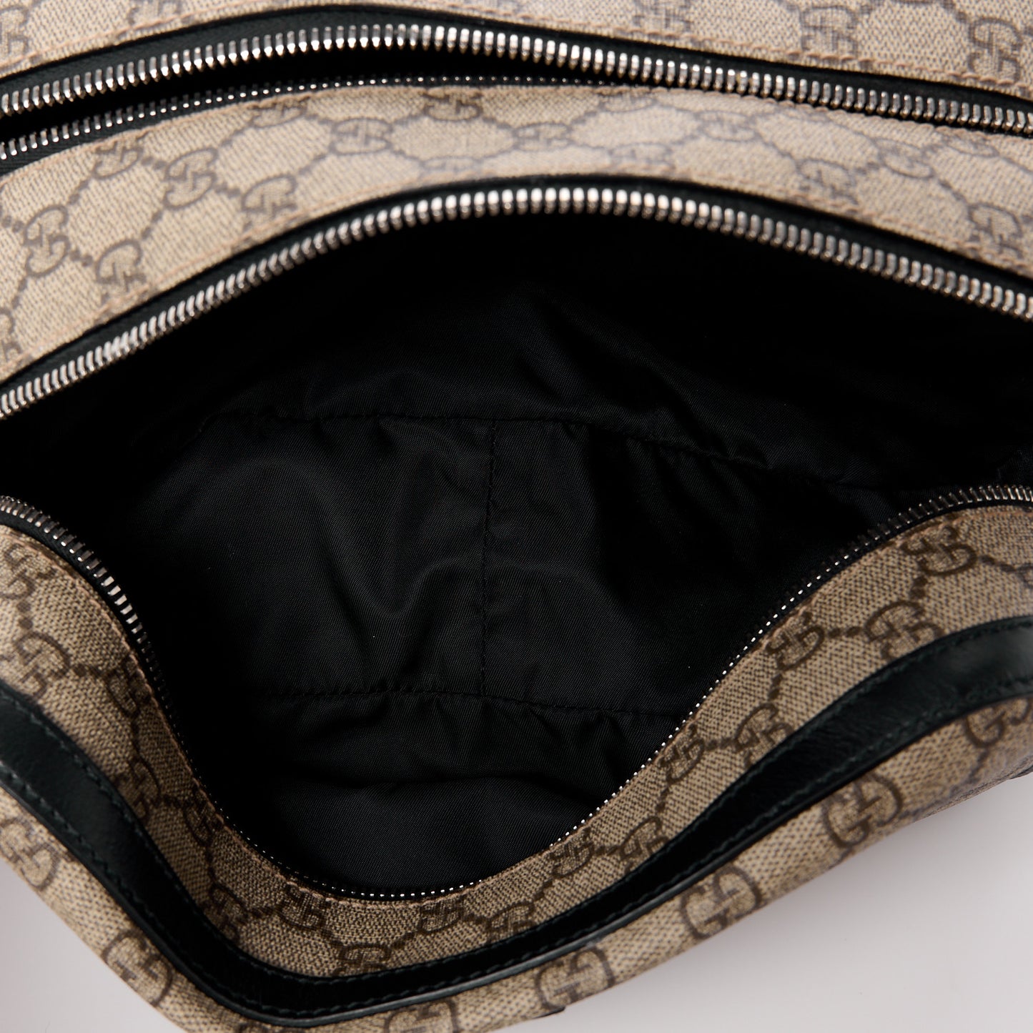 GG Supreme Monogram Toiletry Case Black