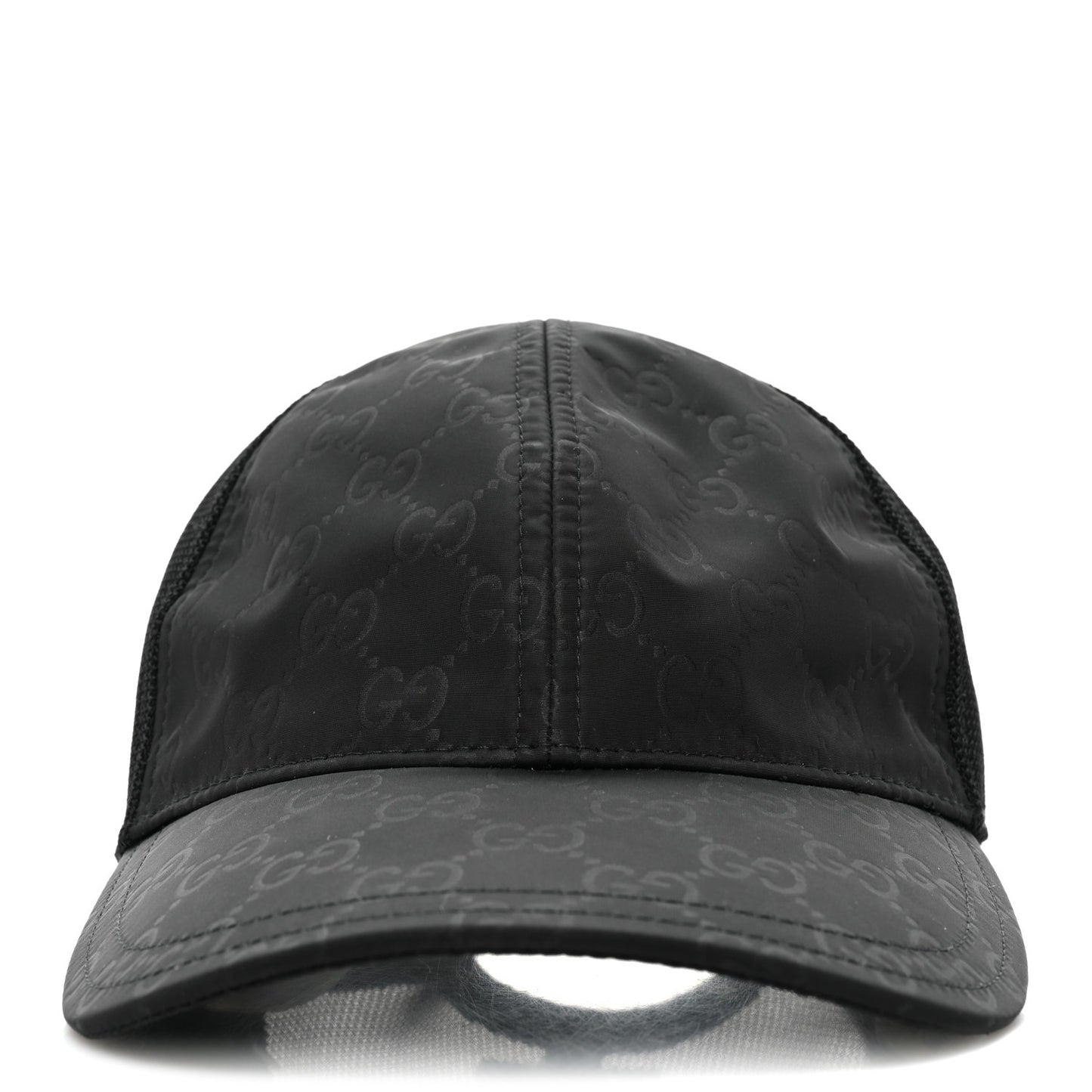 Nylon Monogram Baseball Hat L Black
