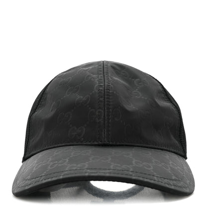 Gucci Nylon Monogram Baseball Hat L Black 3 of 9