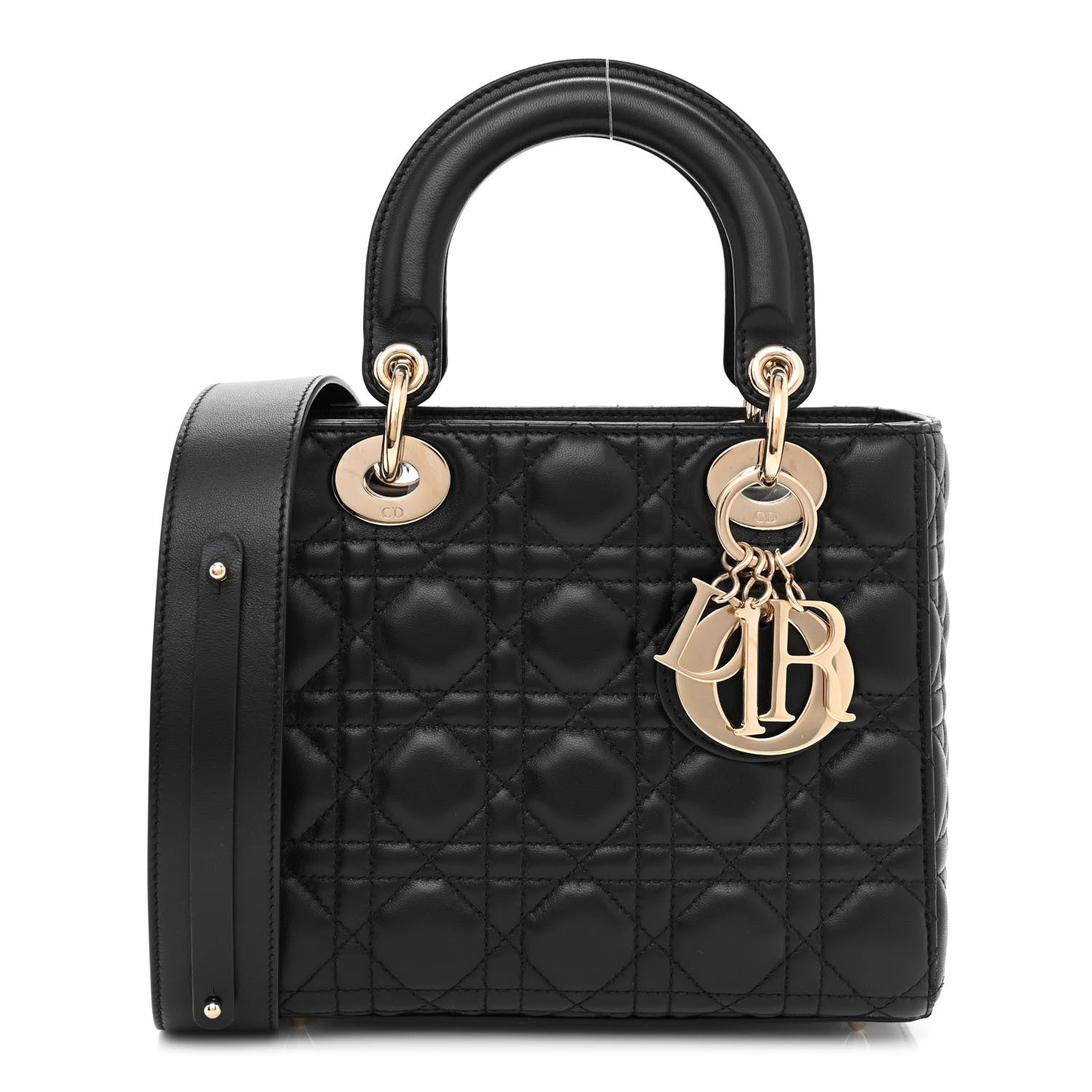 Christian Dior Lambskin Cannage Small My ABCDior Lady Dior Black 1 of 11