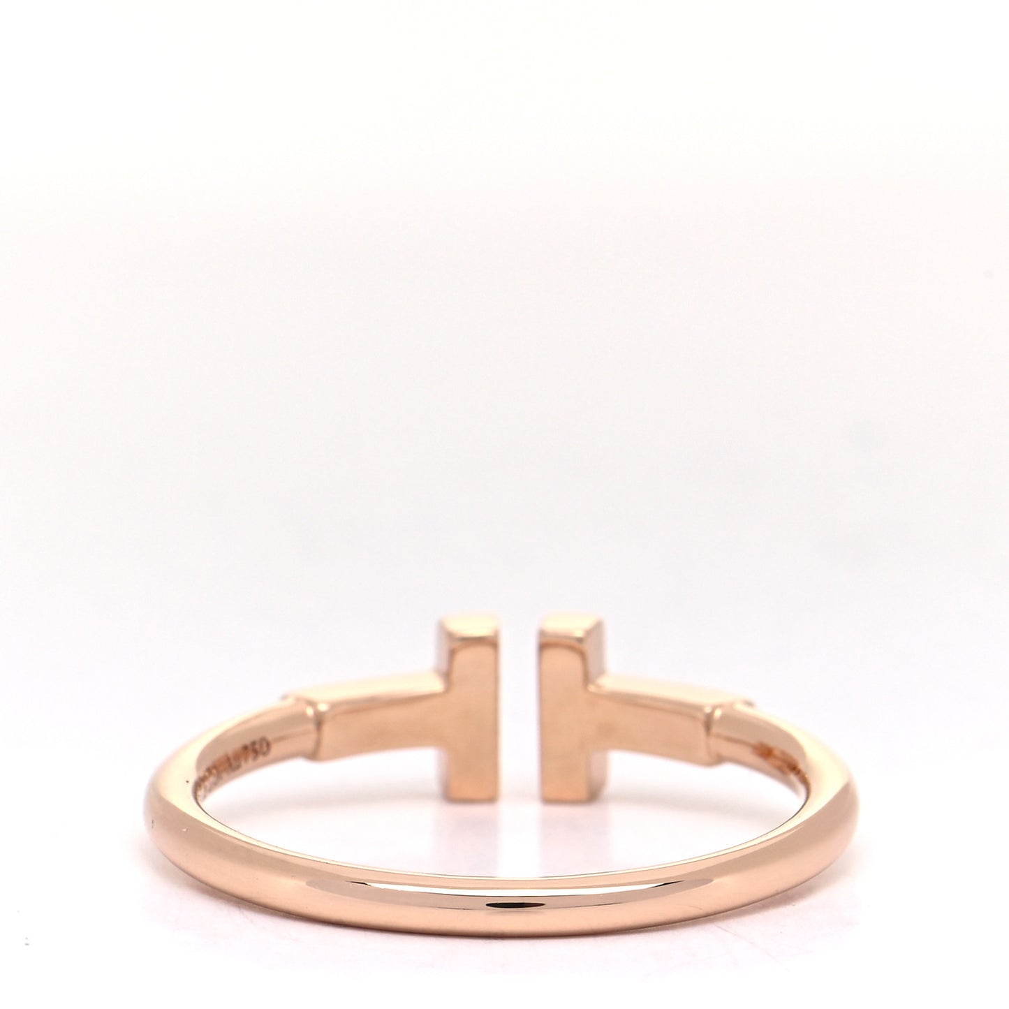 18K Rose Gold T Wire Ring 59 8.75