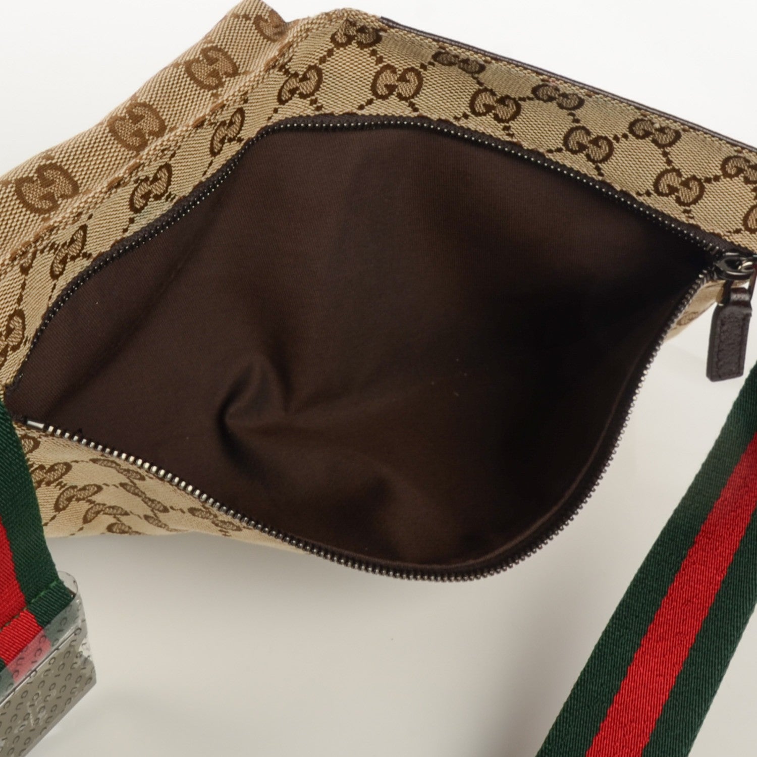 Gucci Monogram Web Belt Bag Dark Brown 6 of 9