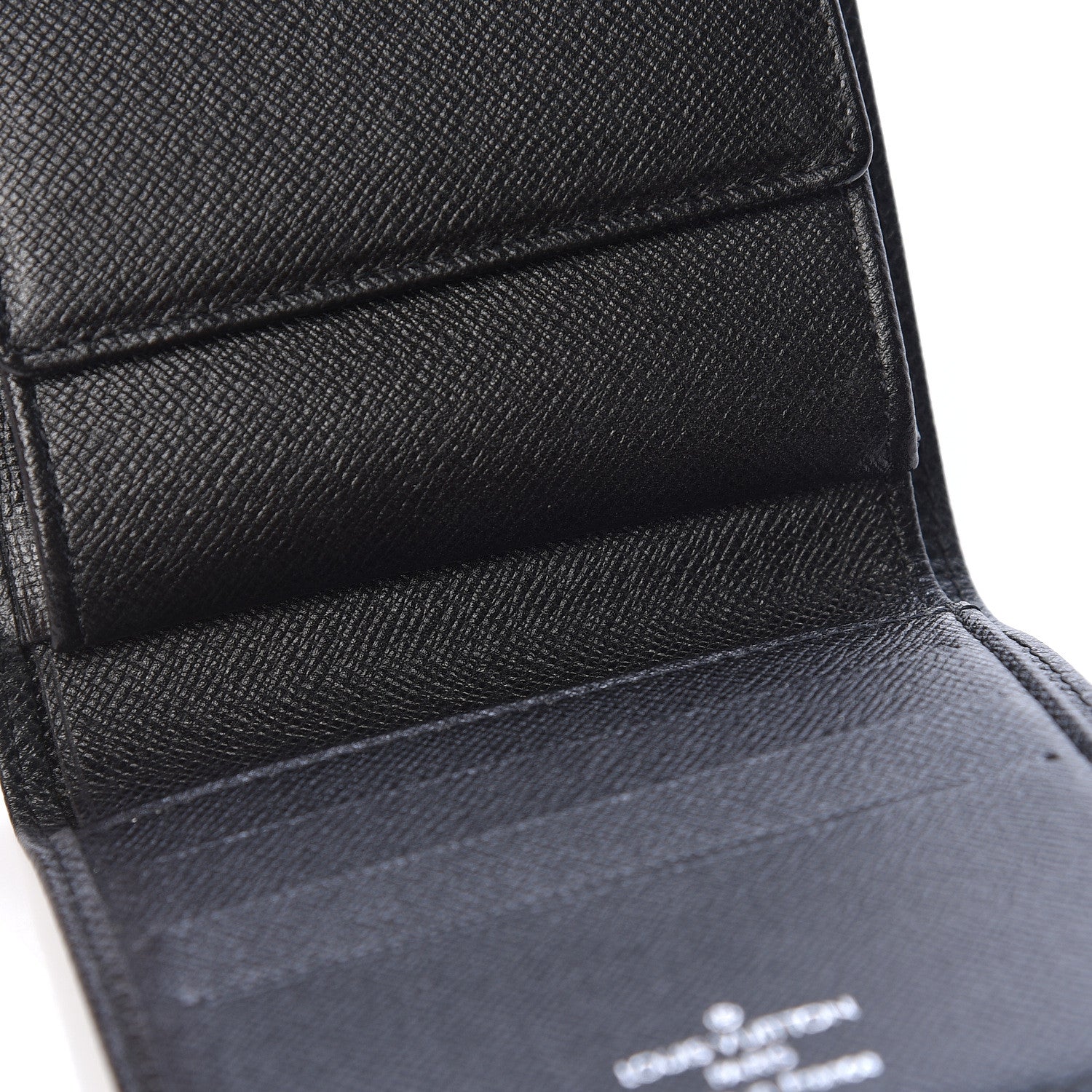 Louis Vuitton Taiga Porte Billets 3 Cartes Billfold Wallet Coin Case Ardoise 7 of 9