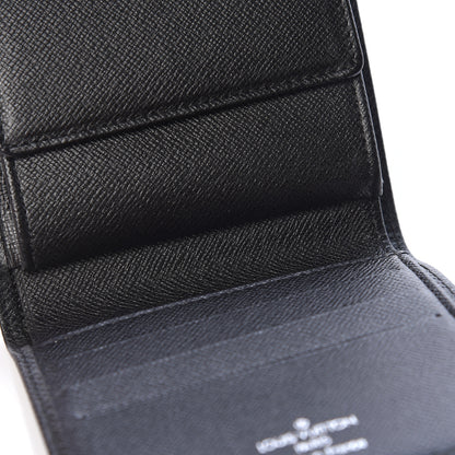 Louis Vuitton Taiga Porte Billets 3 Cartes Billfold Wallet Coin Case Ardoise 7 of 9