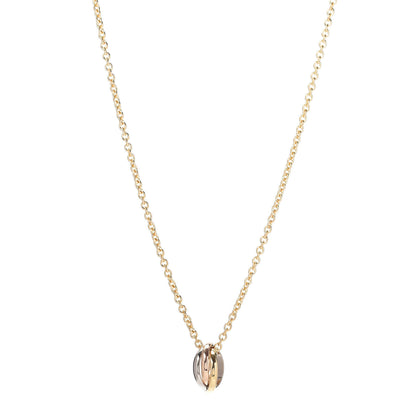 Cartier 18K Pink Yellow White Gold Baby Trinity Pendant Necklace 1 of 4