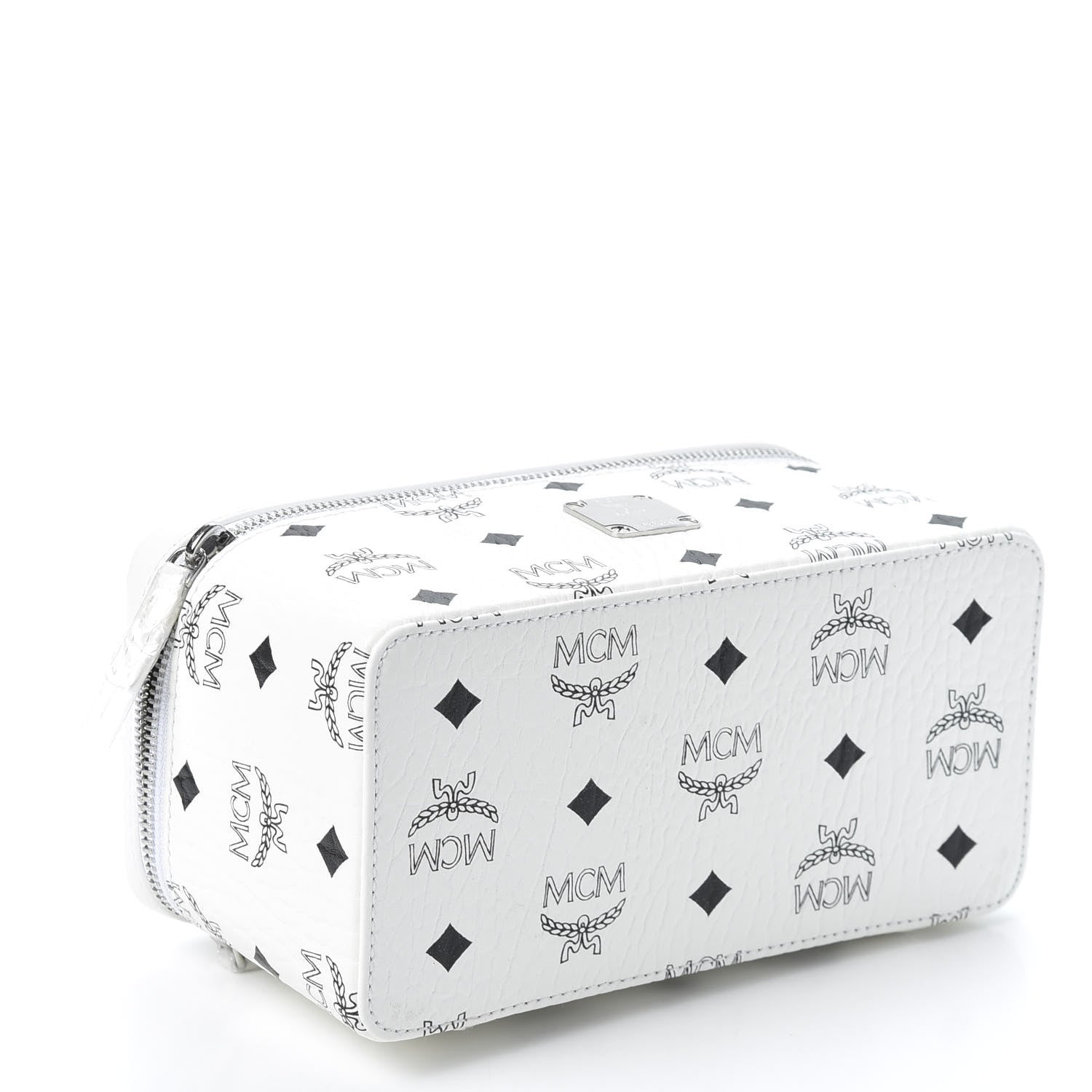 MCM Visetos Vanity Case White 3 of 8