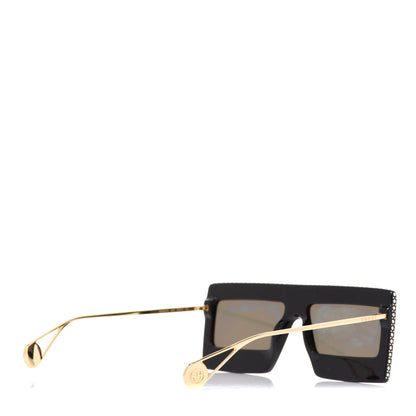 Gucci Acetate Crystal Mask-Frame Sunglasses GG0431S Black 3 of 8