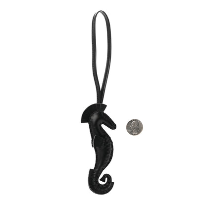 Hermes Milo Lambskin Hippo Bag Charm So Black 2 of 4