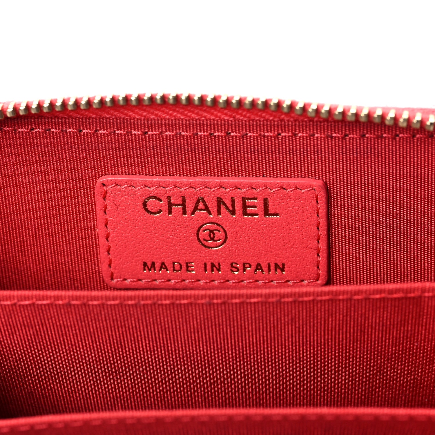 Chanel Sheepskin Chevron Quilted Mademoiselle Vintage Zip Coin Purse Pink 6 of 10