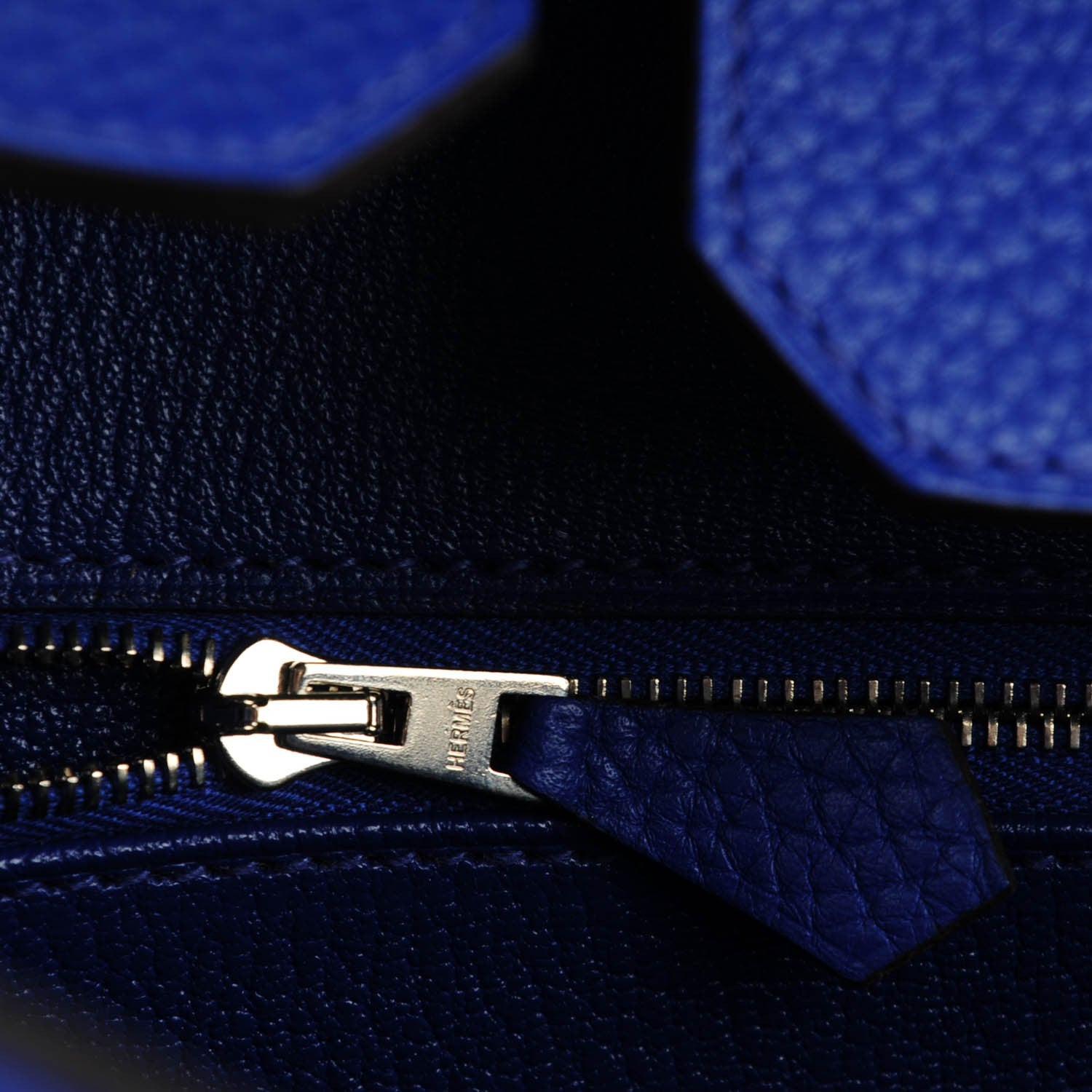 Hermes Taurillon Clemence Birkin 35 Bleu Electrique 19 of 27