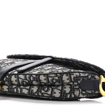 Christian Dior Oblique Saddle Bag Blue 10 of 10