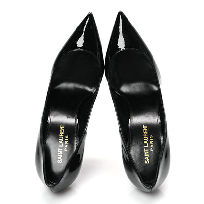 Saint Laurent Vernice Chiffon Zoe 105 Pump 38 Black 2 of 10