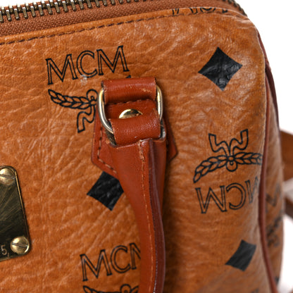 MCM Visetos Mini Boston Bag Cognac 24 of 28