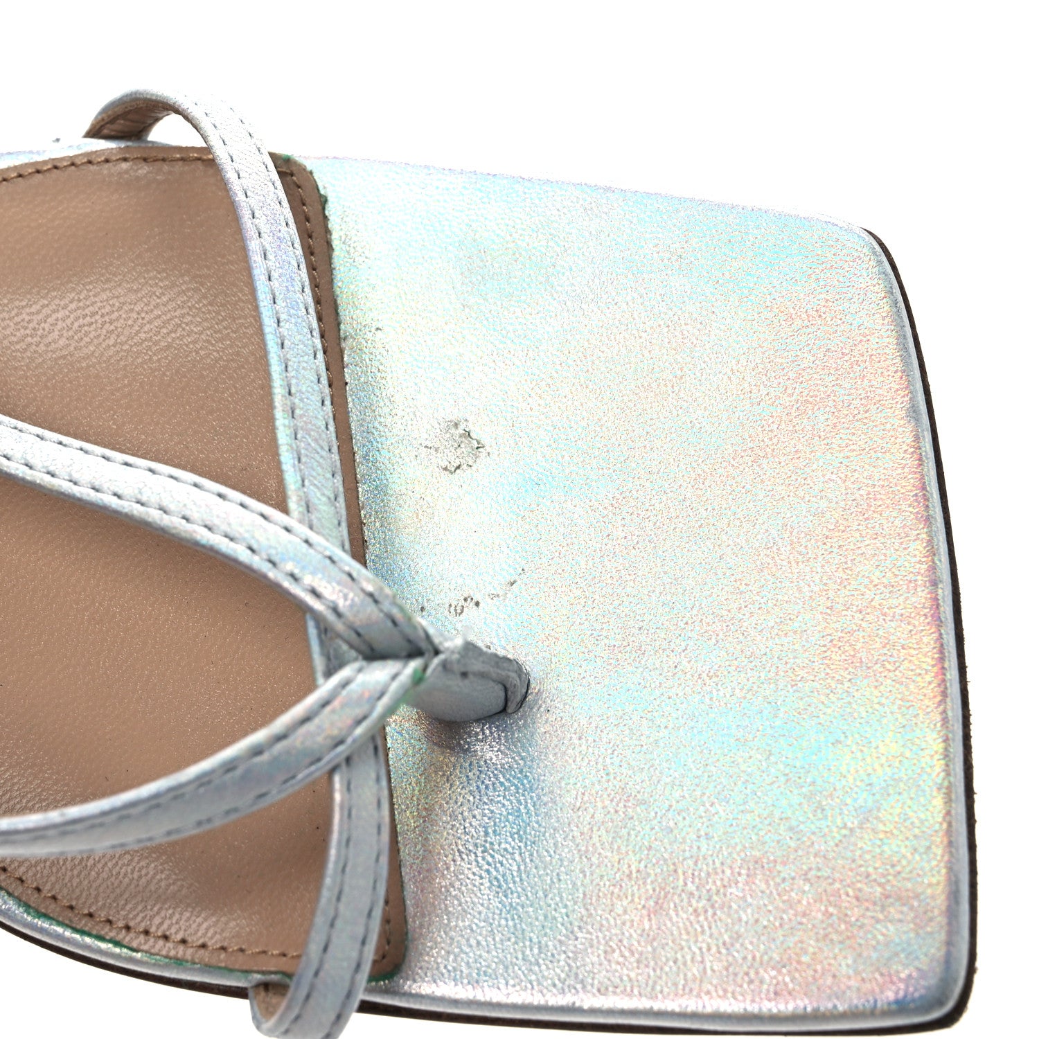 Bottega Veneta Laser Nappa Stretch Multi Strap 90mm Sandals 39 Moon Drop 13 of 14