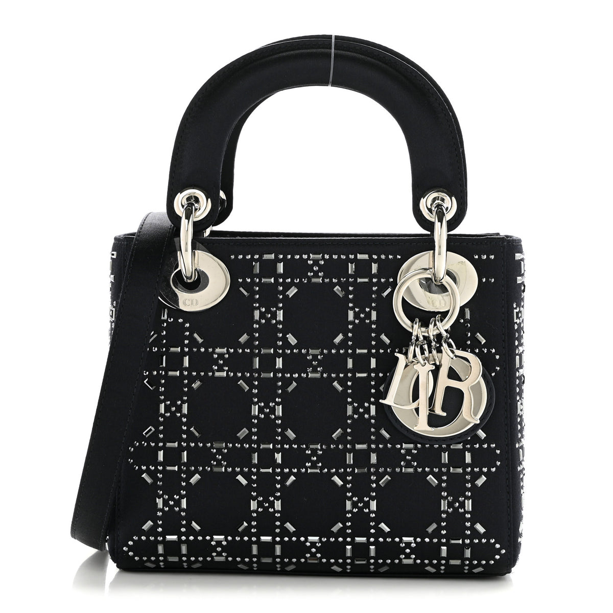 Christian Dior Calfskin Cannage Medium Caro Bag Black 1 of 11
