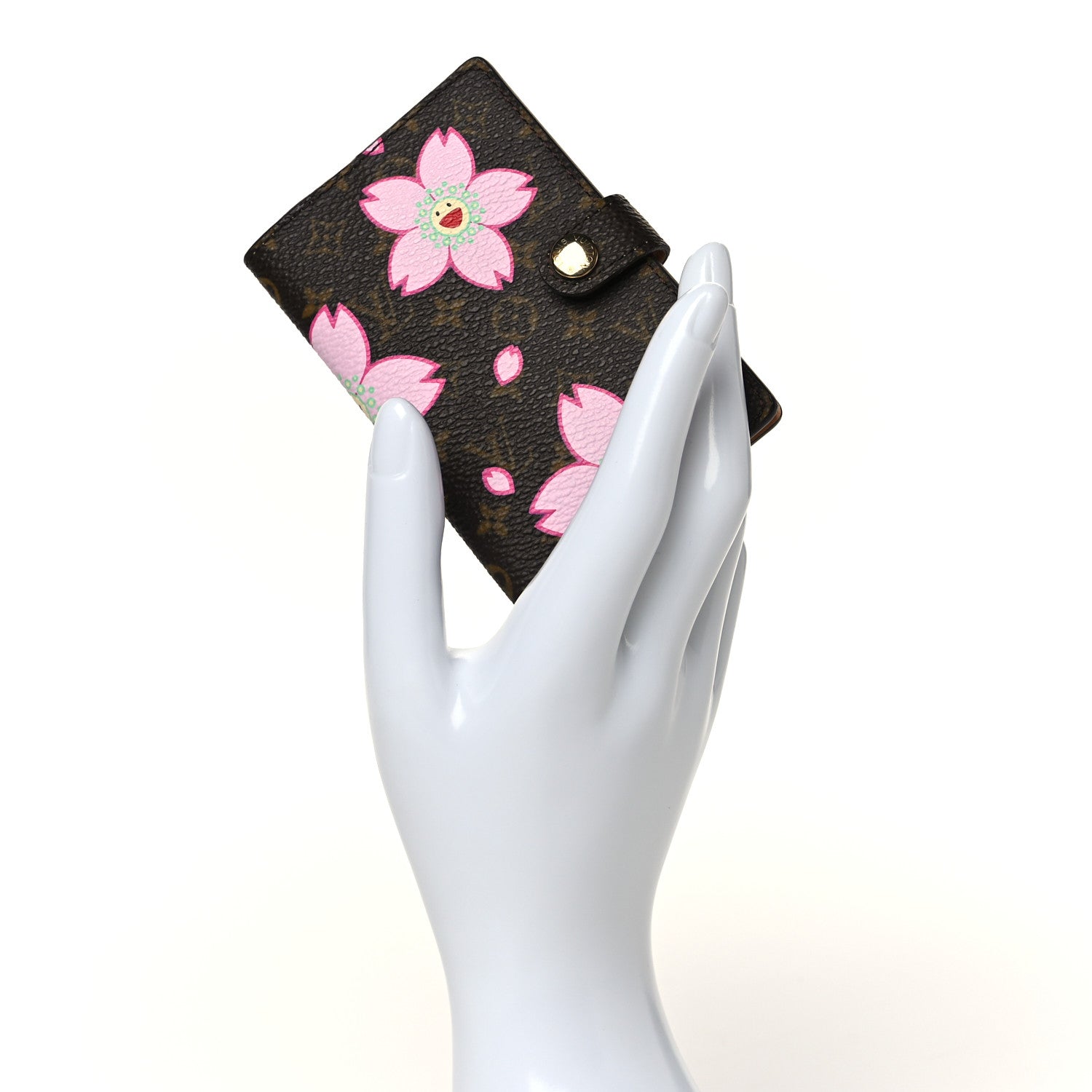 Louis Vuitton Monogram Cherry Blossom Carnet de Bal Mini Agenda Cover Brown 2 of 8