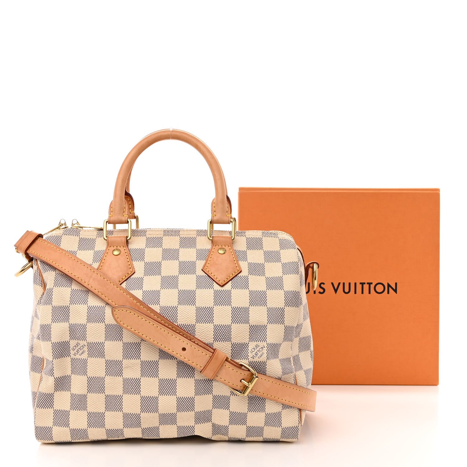Louis Vuitton Damier Azur Speedy Bandouliere 25 15 of 15