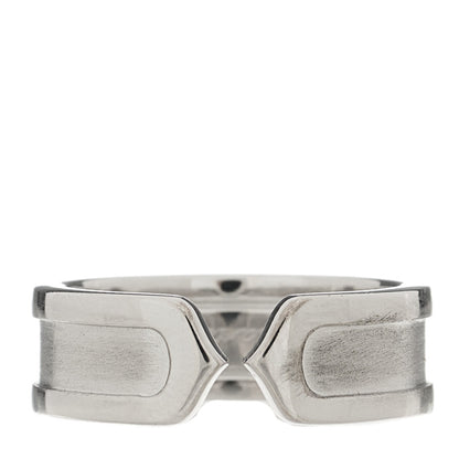 Cartier 18K White Gold 6.5mm C De Cartier Ring 50 5.5 1 of 6